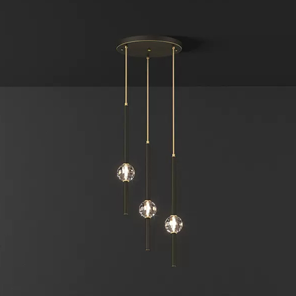 Подвесной светильник SOCRATES COMBO D30 L3 Black by ImperiumLoft