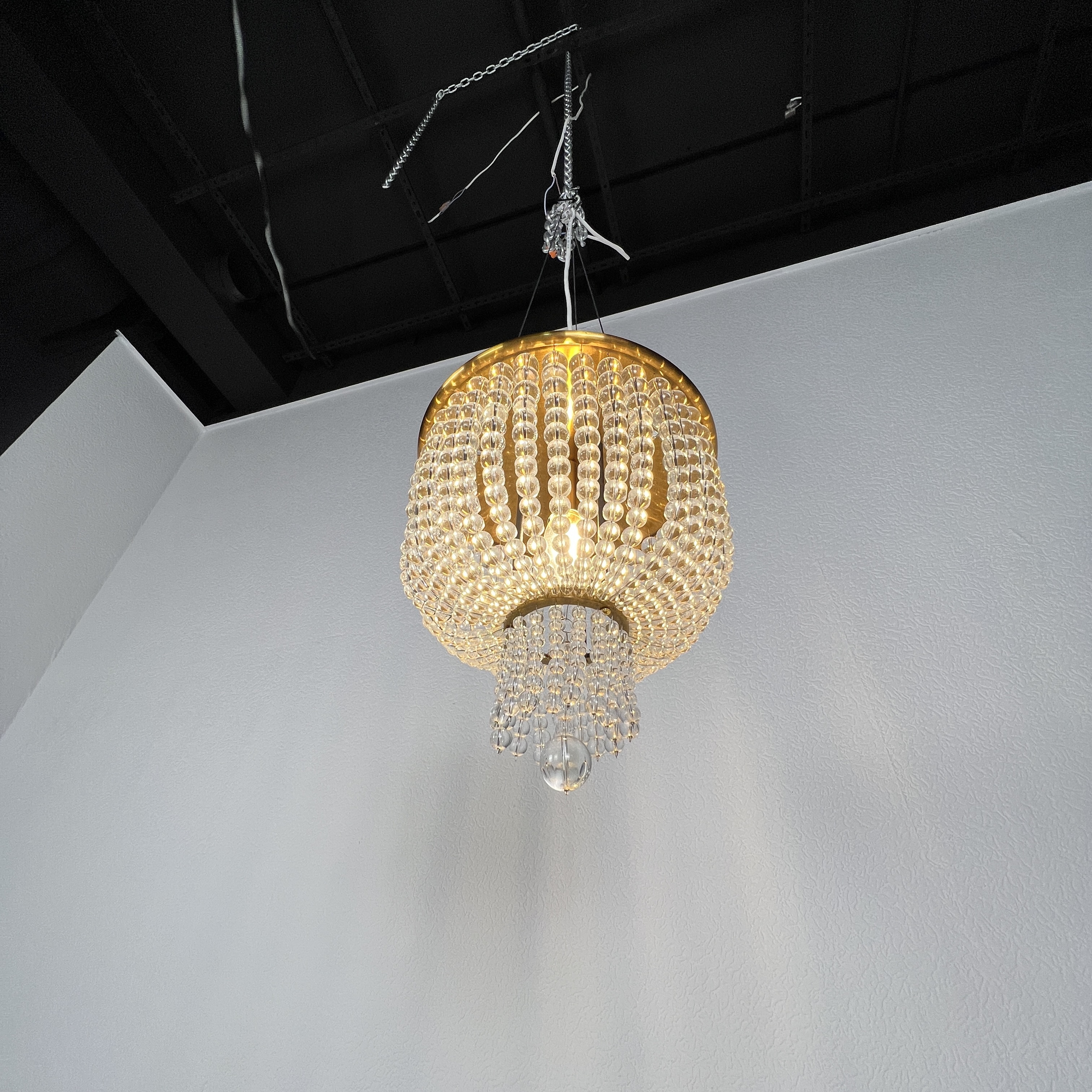 Потолочная Люстра Jacqueline White Sconce Brass By Imperiumloft