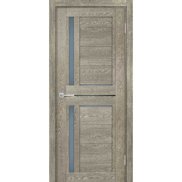 Межкомнатная дверь Graf ТЕХНО-804 графит сатинат, черный лакобель Гриджио (2000 х 900)