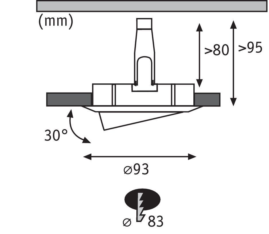 Встраиваемый светильник Paulmann 93671