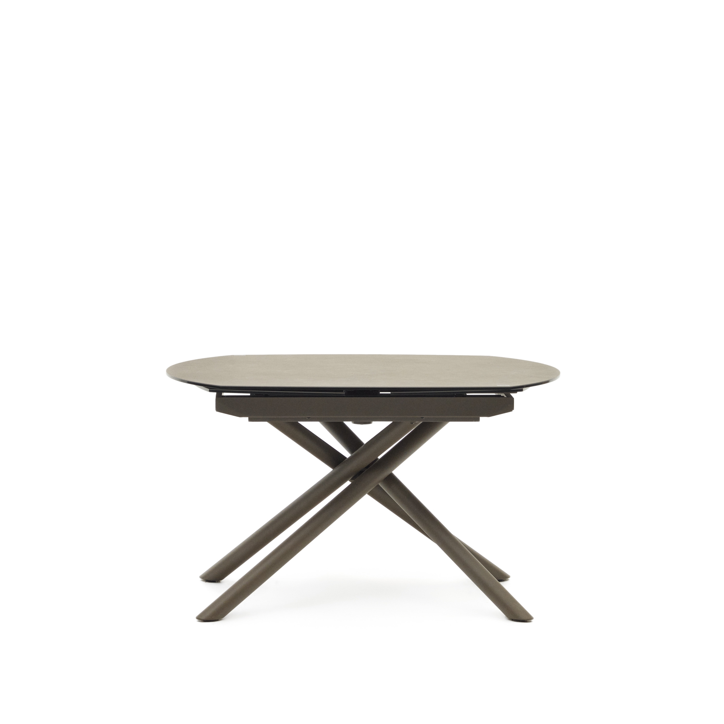 Yodalia Раздвижной стол из керамики и стали с коричневой отделкой 130 (190) x 100 см La Forma (ex Julia Grup)
