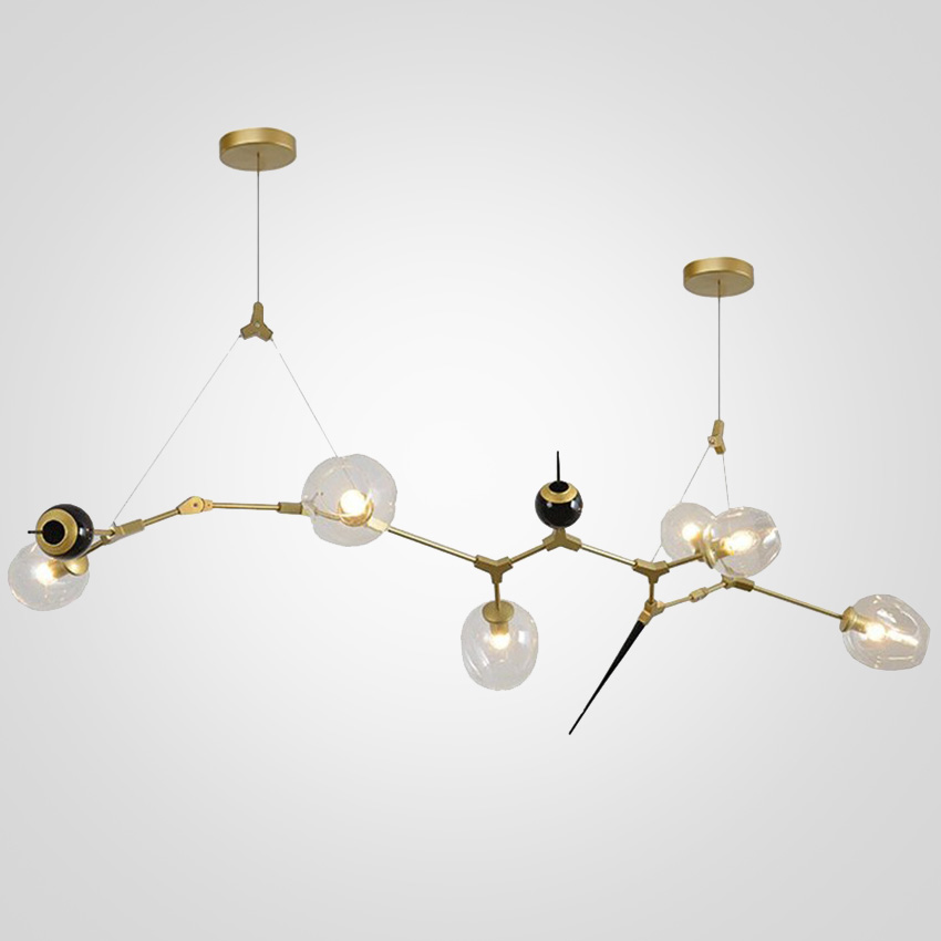 ЛЮСТРА Chandelier bubbles and thorns 6 плафонов by ImperiumLoft