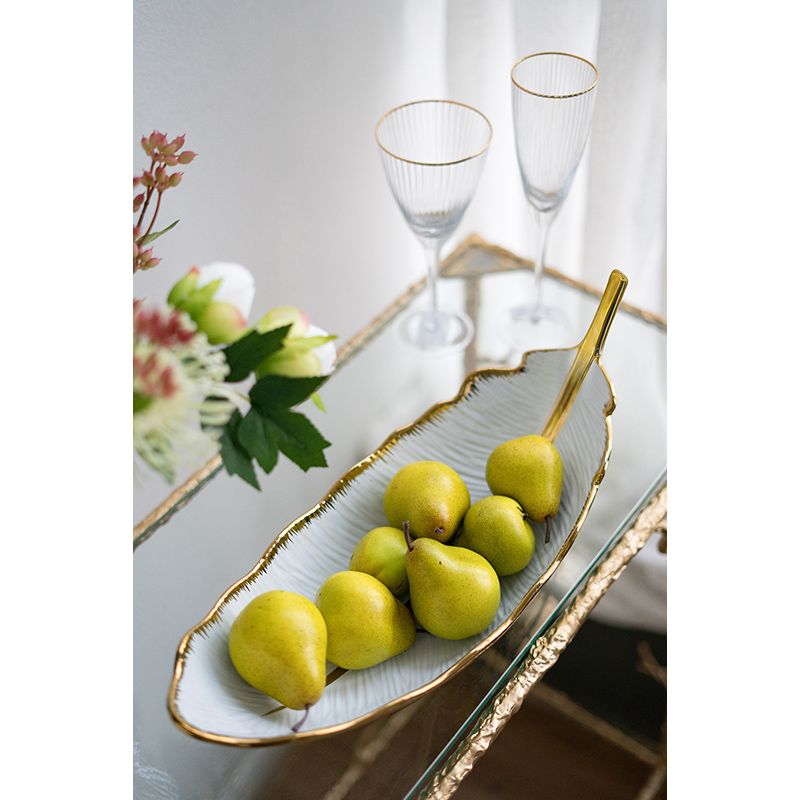 Блюдо декоративное Лист Glasar 8850