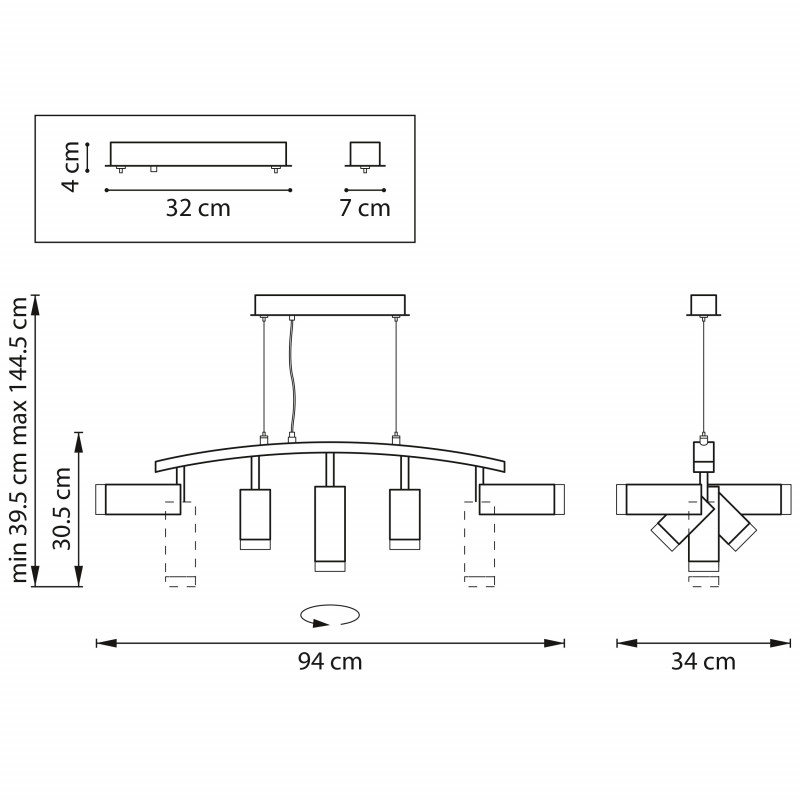 Подвесная люстра Lightstar LR7353728730