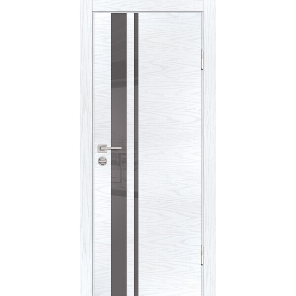 Межкомнатная дверь Graf P-16 серый лакобель Дуб скай белый (2000 х 800)