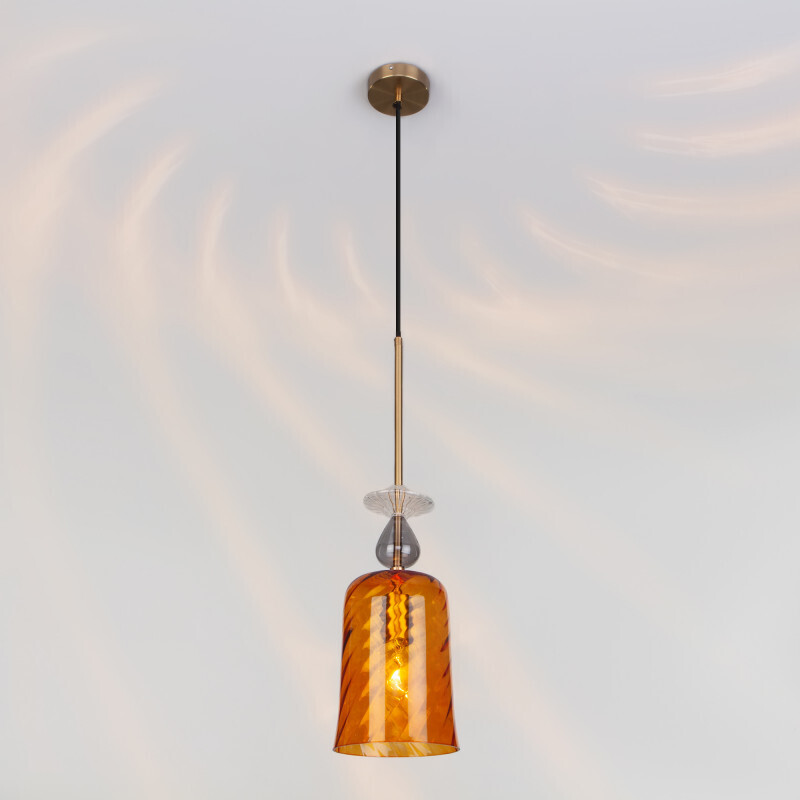 Подвесной светильник Eurosvet 50194/1 янтарный