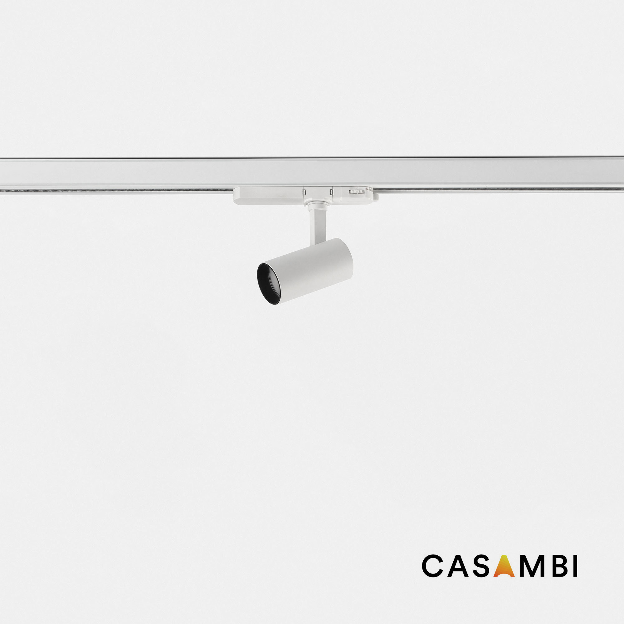 Трековый светильник Fost Белый Ø50 15W 20° 3000K CRI90 Casambi Faro