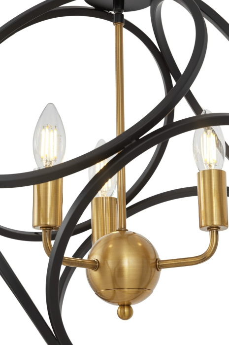 Подвесная люстра Lumina Deco LDP 1243-3 BK+MD