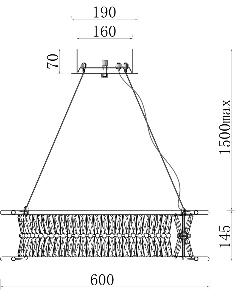 Люстра подвесная Fluorite FL1181-6P