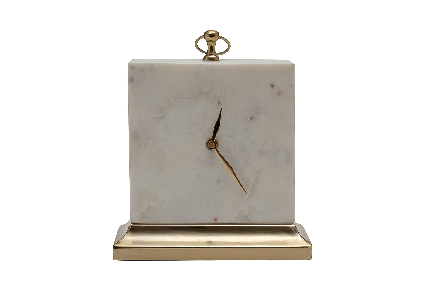 Часы настольные белый мрамор Garda Decor 79MAL-5886-25