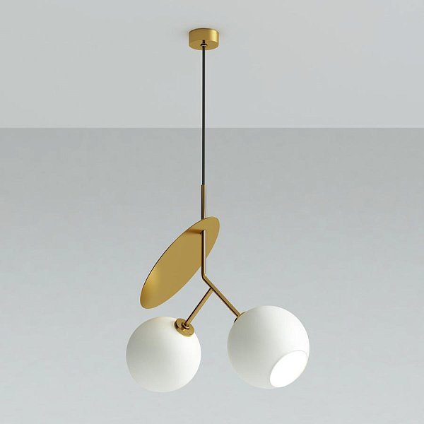 Подвесной светильник CHERRY D50 Gold/White by ImperiumLoft