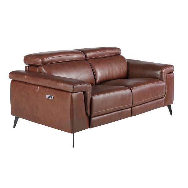 Диван 2-х местный 5319-2P-M1595 /6116 с реклайнером коричневый Angel Cerda