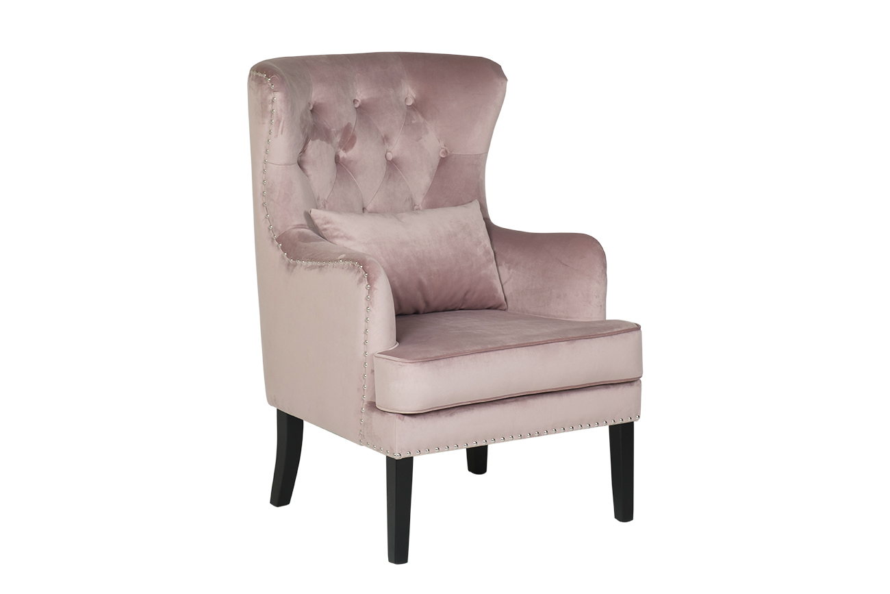 Кресло Rimini велюровое пыльная роза Garda Decor RIMINI-2K-ПЫЛ/РОЗ-Н-Йорк40
