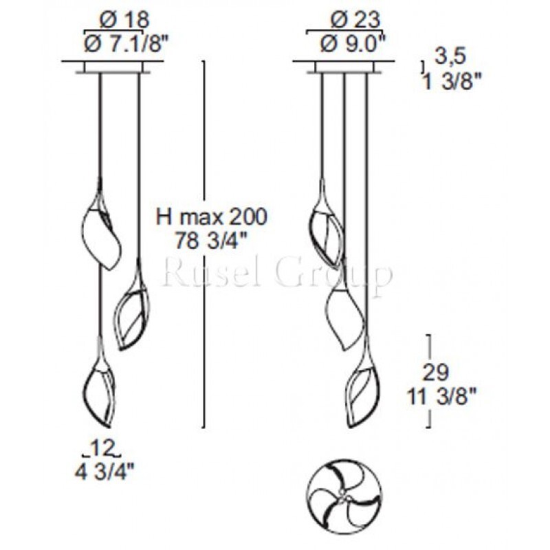 Подвесной светильник Leucos NIA S3 (MURANO DUE)