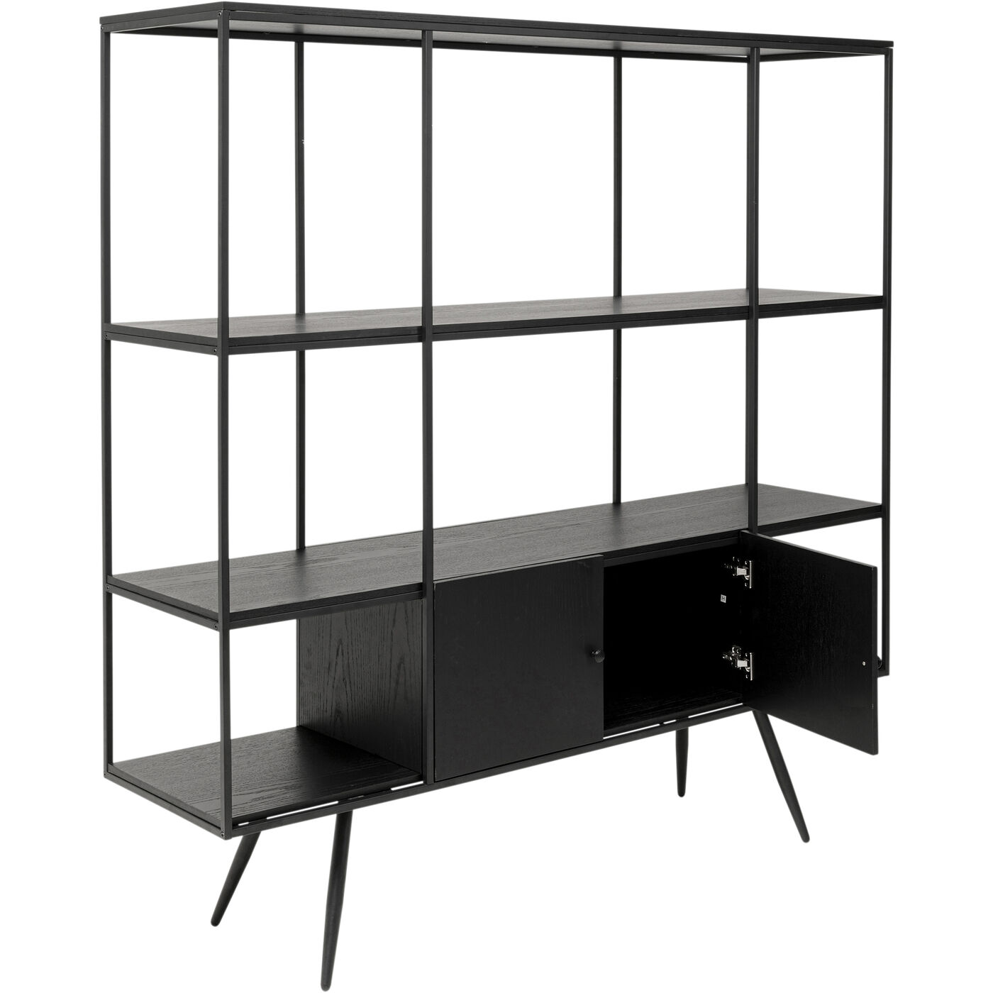 Стеллаж Cosy Sixties Black 180x183 см KARE 87951