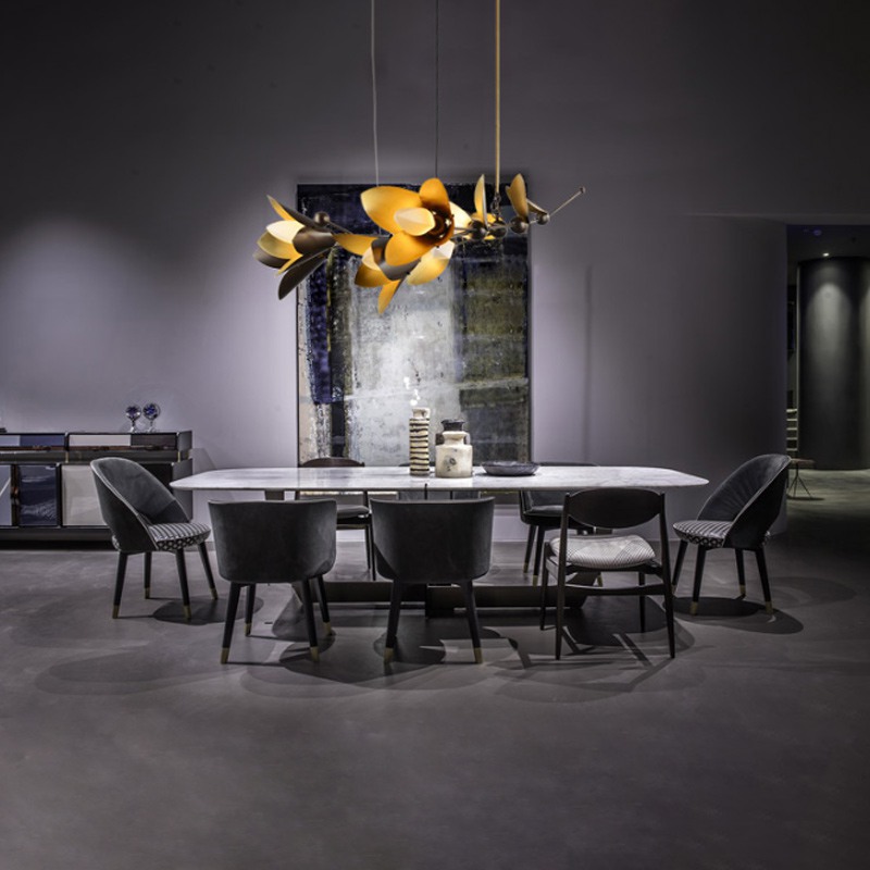 Подвесная люстра LAVRA A7 Латунь+Мокоо by ImperiumLoft