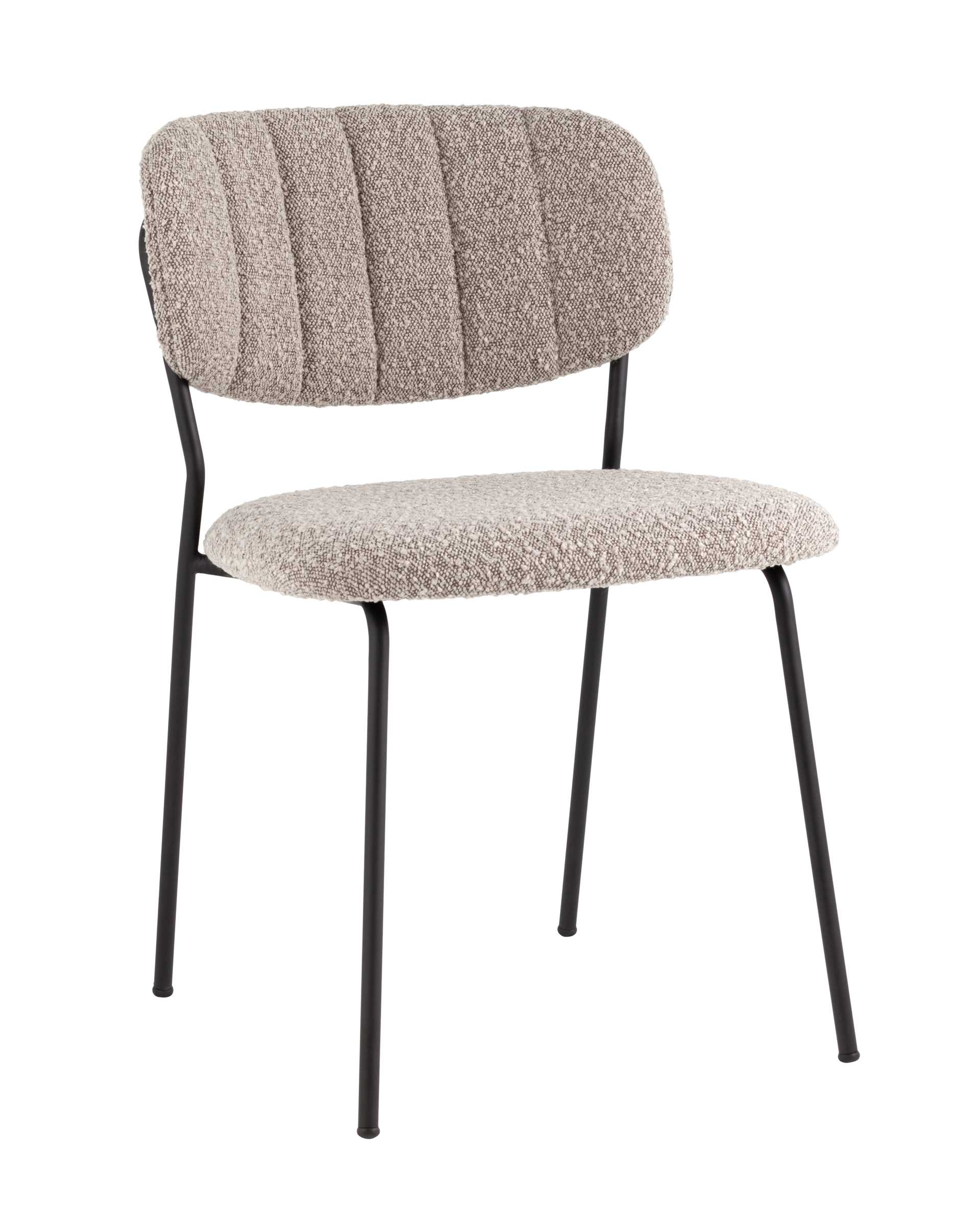 Стул Кэрол без подлокотников букле серый Stool Group