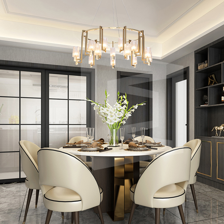 Подвесная кольцевая люстра KRISTEL D110 18 lamps by ImperiumLoft