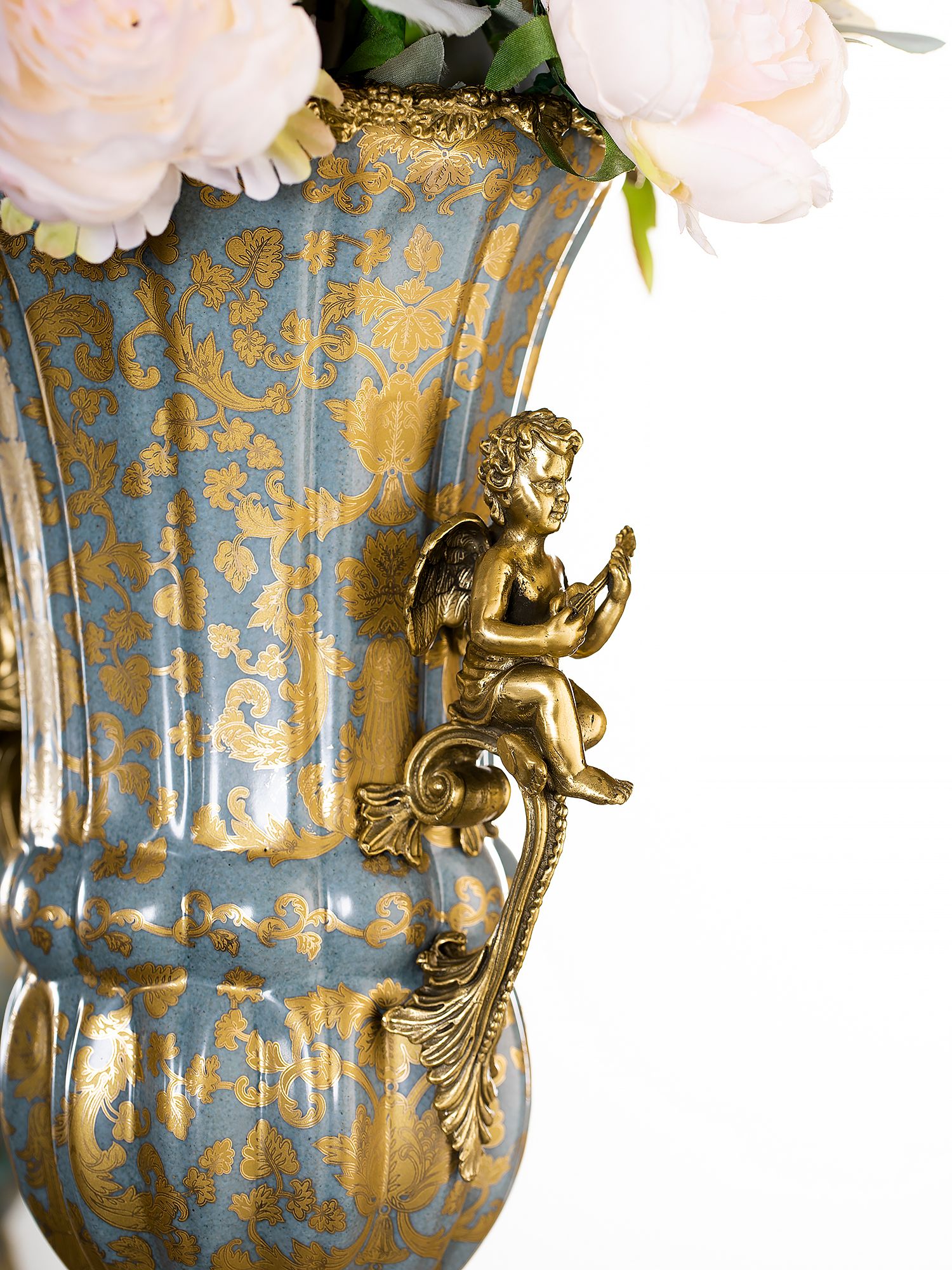 Ваза с ангелами Glasar 31G2077/A1202HC/NB4199