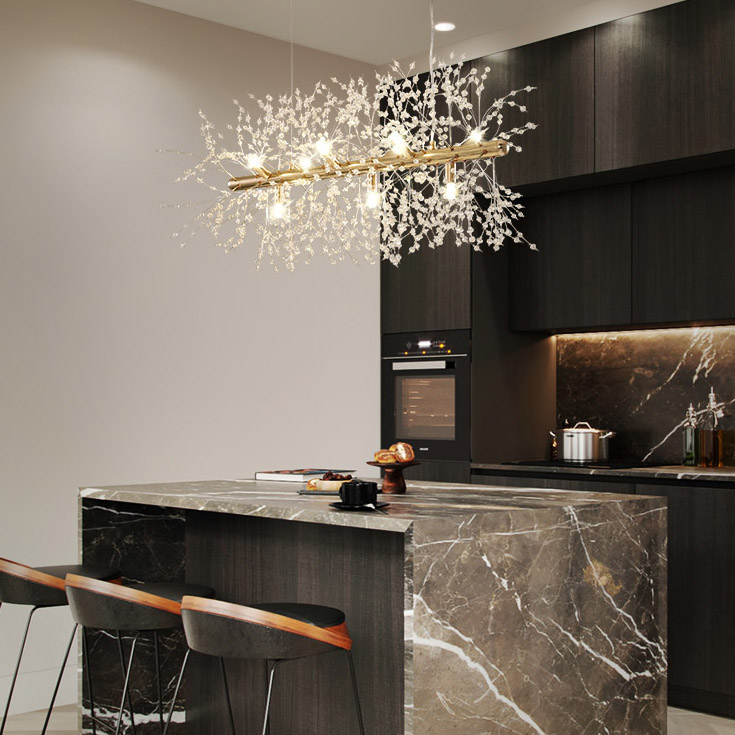 Потолочный светильник ROSALIA LONG L72 Brass by ImperiumLoft