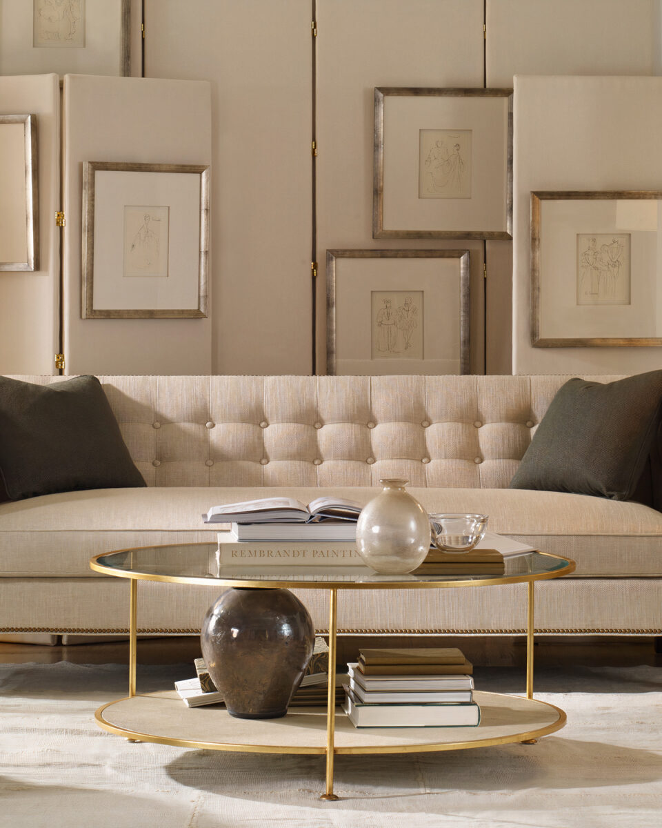 Круглый кофейный стол Бойд Louvre Home LHFCT180124DPO