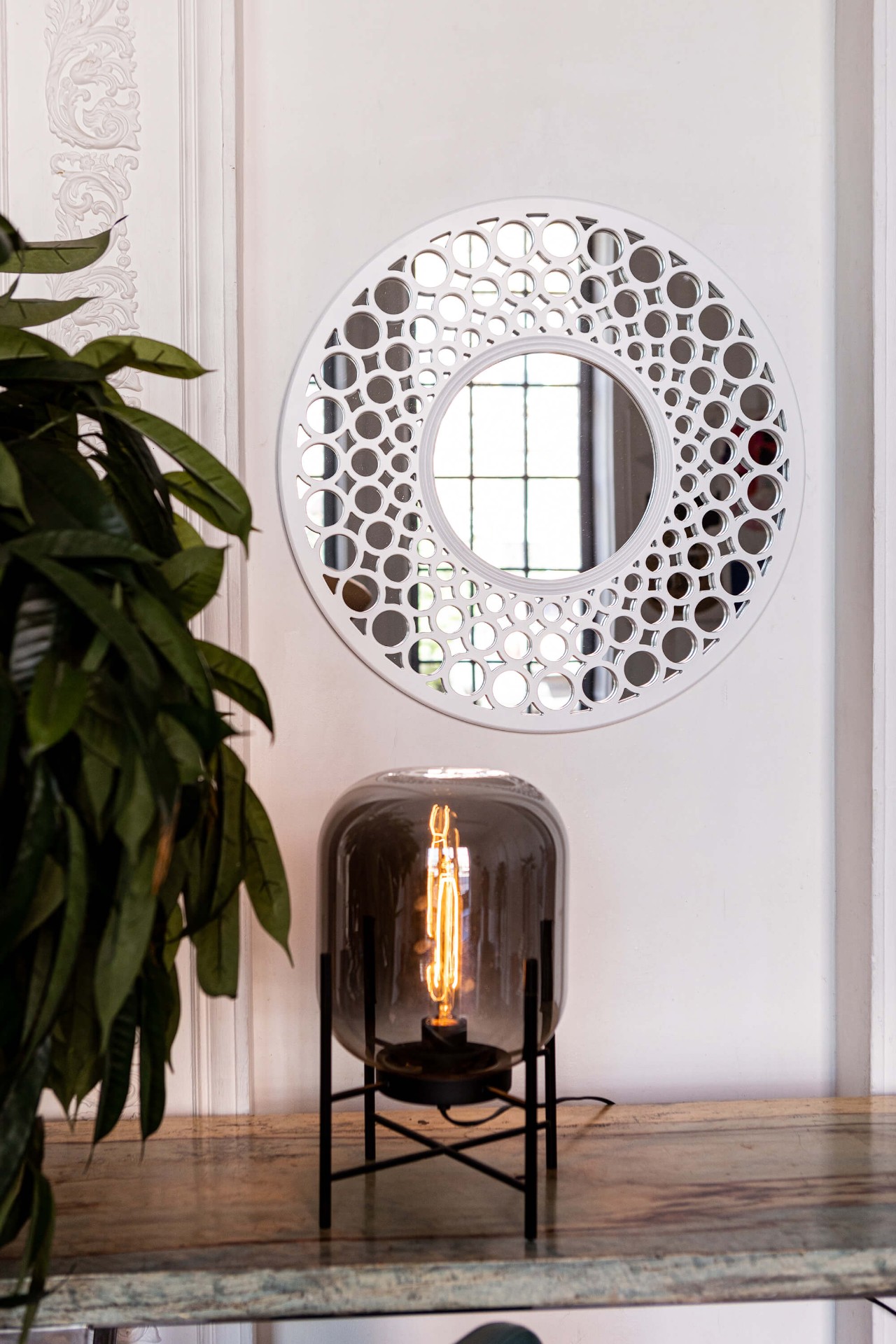 Зеркало BountyHome Round White mv411-white