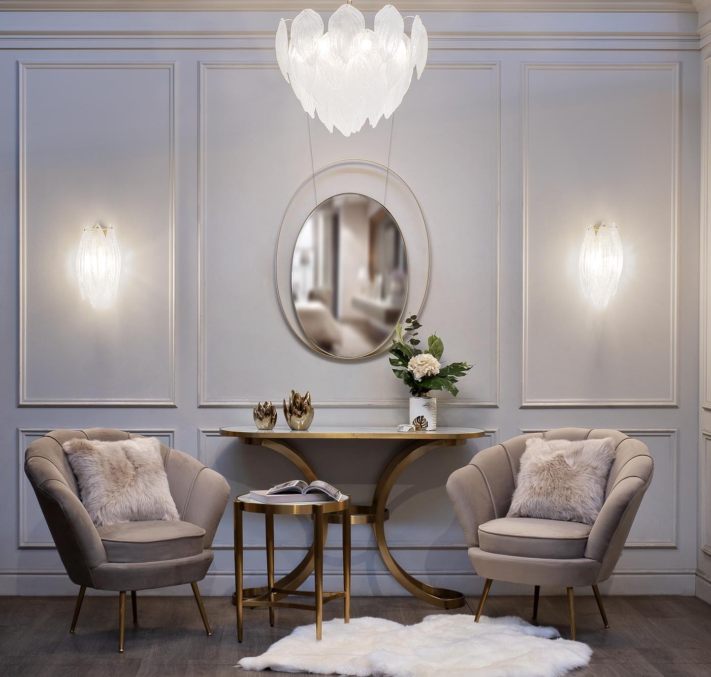 Зеркало с металлической объемной рамой Garda Decor 19-OA-6267
