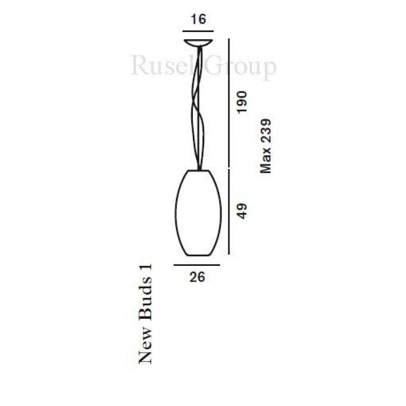Подвесной светильник Foscarini New Buds 1 sospensione