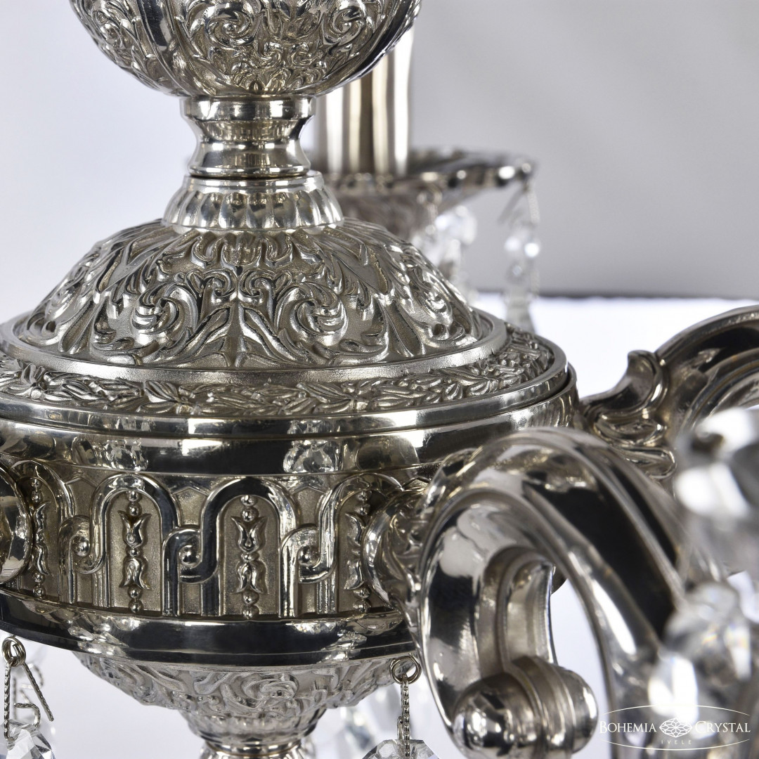 Люстра бронзовая с хрусталём 72101/5/125 A Ni