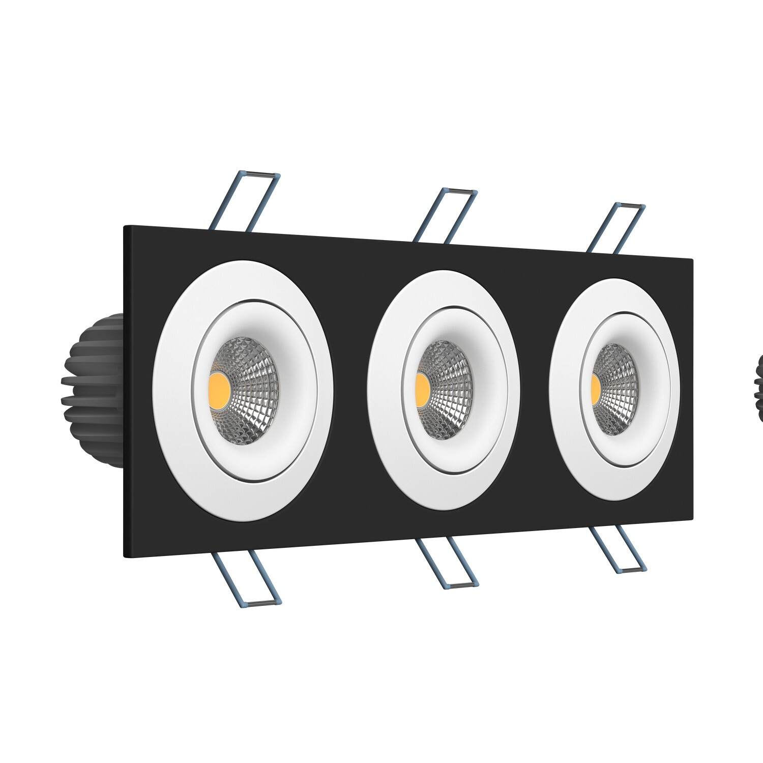 Встраиваемый  светодиодный светильник Ledron LH07SB-R SQ3 Black-White