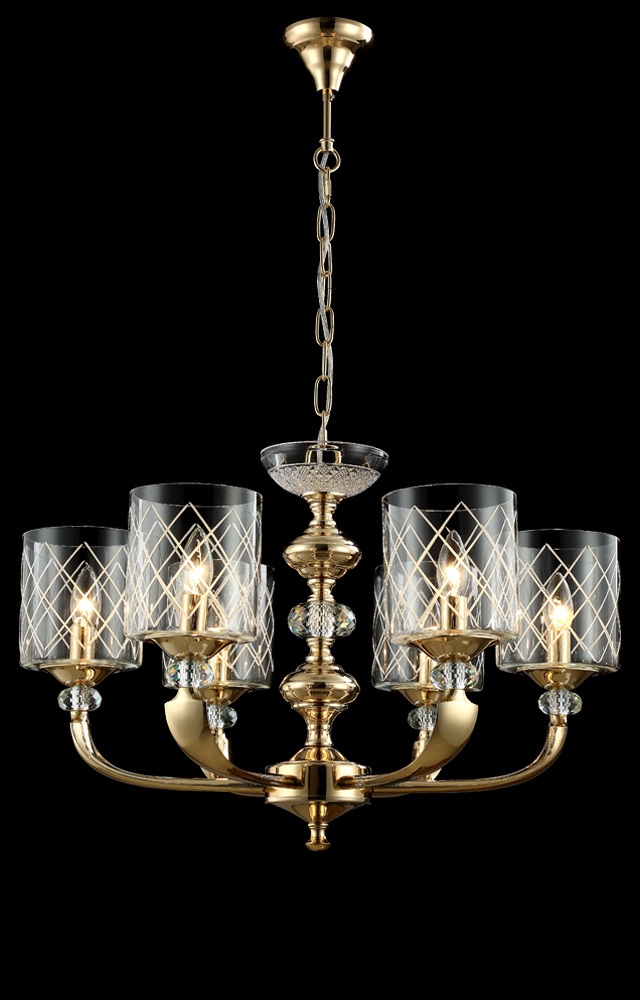 Люстра Crystal Lux GRACIA SP6 GOLD