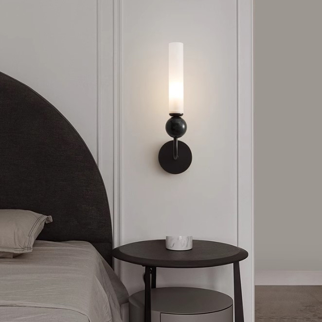 Настенный светильник CYLINDER WALL H36 Black by ImperiumLoft