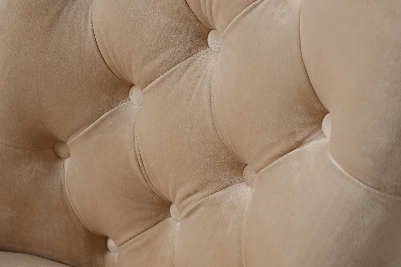 Стул на металлическом каркасе бежевый Garda Decor 76AR-6210GOLD-BG