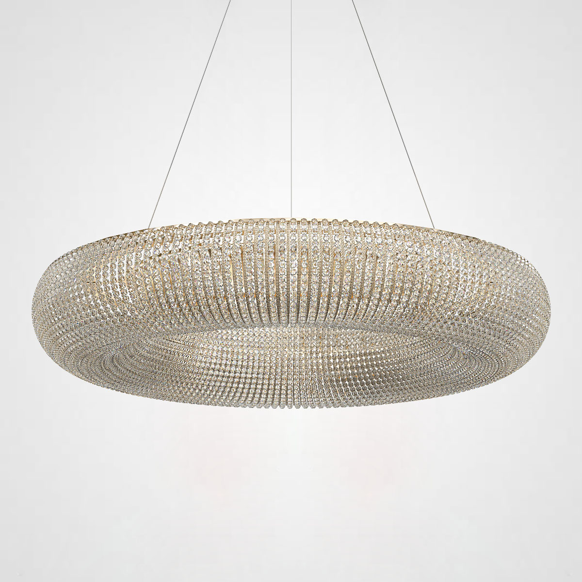 Подвесной светильник Crystal Halo D50 Gold by ImperiumLoft