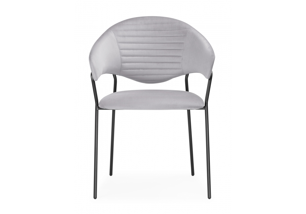 Стул Woodville Рансол серый / черный глянец 483862