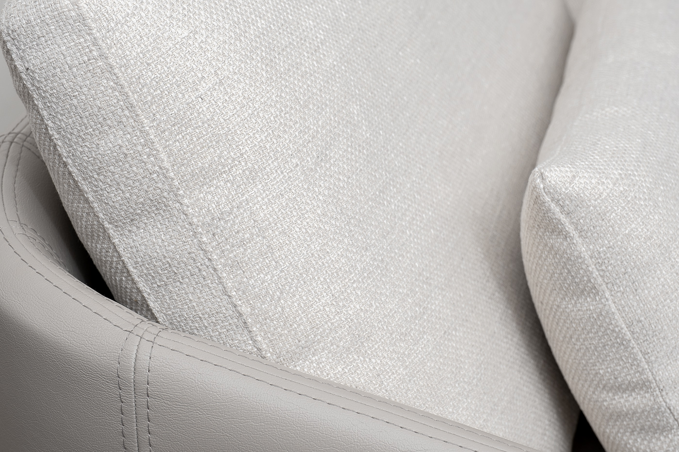 Кресло Santiago рогожка/иск.кожа Garda Decor GD-SANTIAGO-K-2