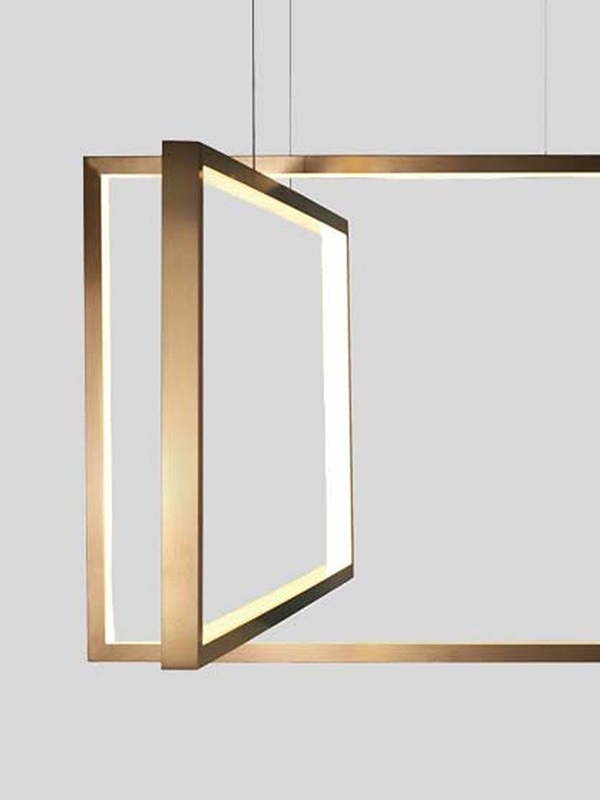 Подвесной светильник Frame 120x50 cm бронзовый Aromas del Campo