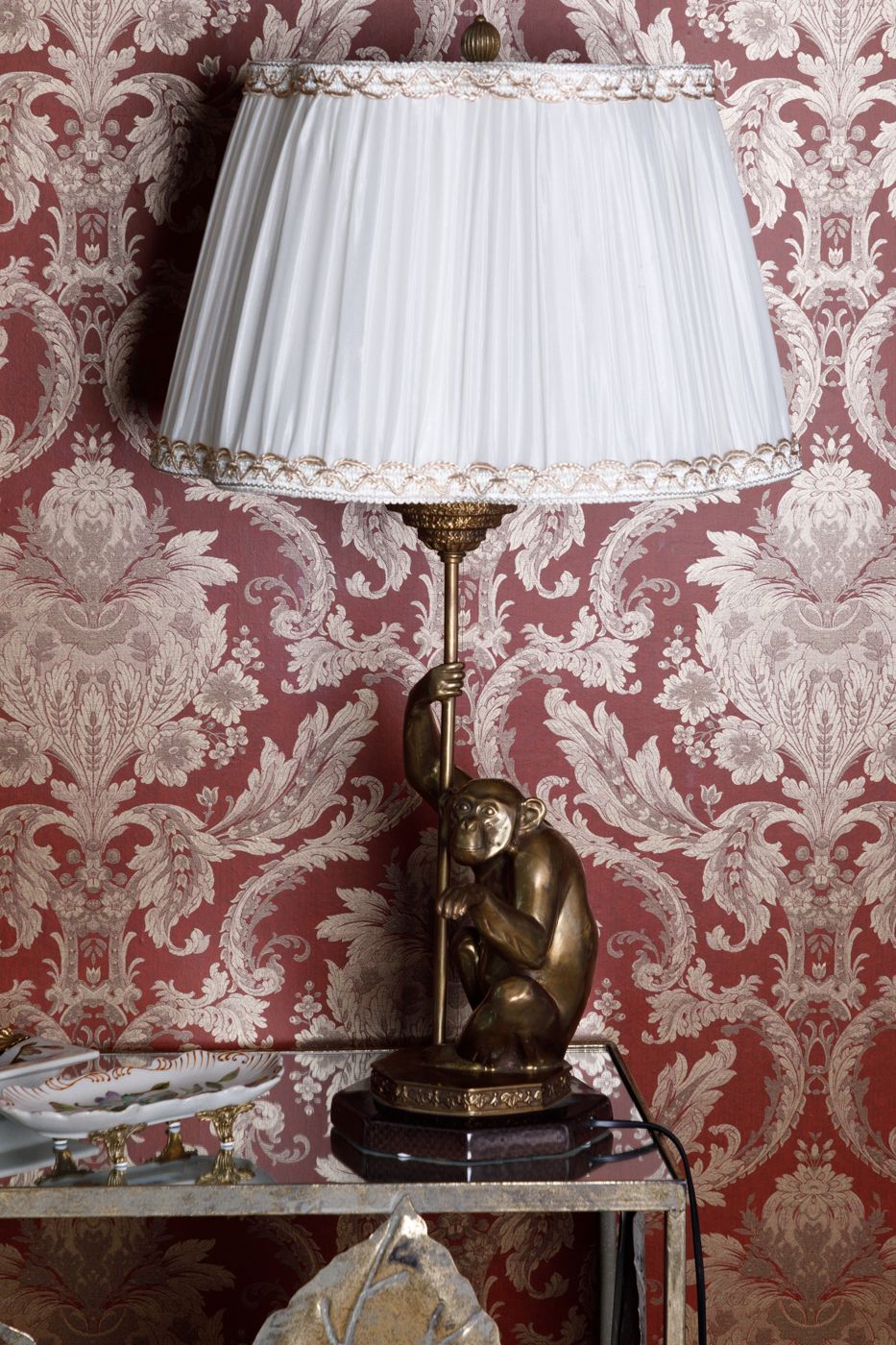 Светильник с абажуром Обезьяна Glasar 31G2106/LB786AC/R2302