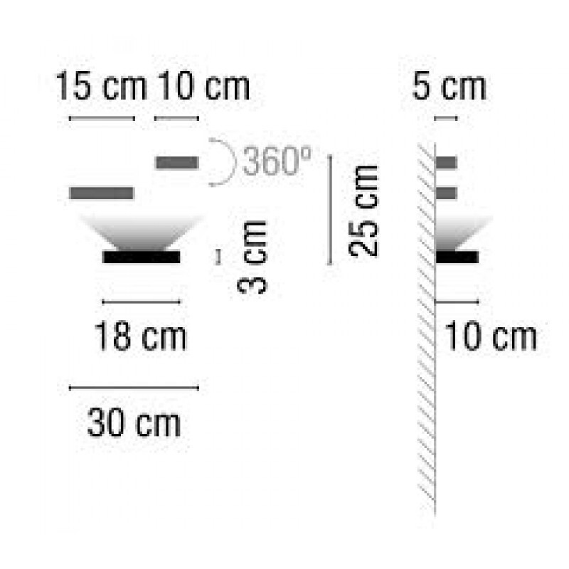 НАСТЕННЫЙ СВЕТИЛЬНИК  VIBIA Set 7751