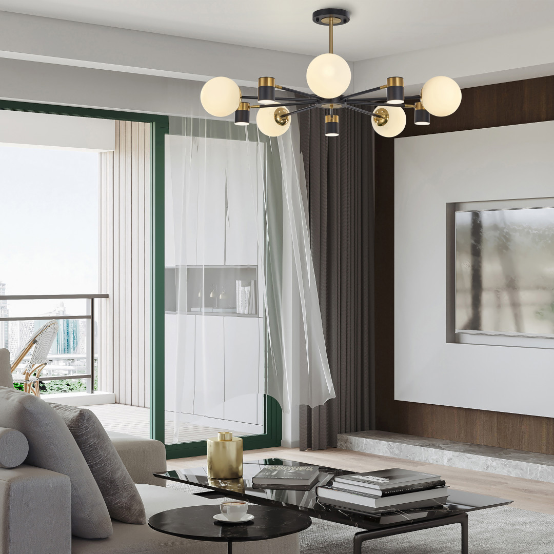 Люстра светодиодная 274802/10 BK/GD Arte Milano