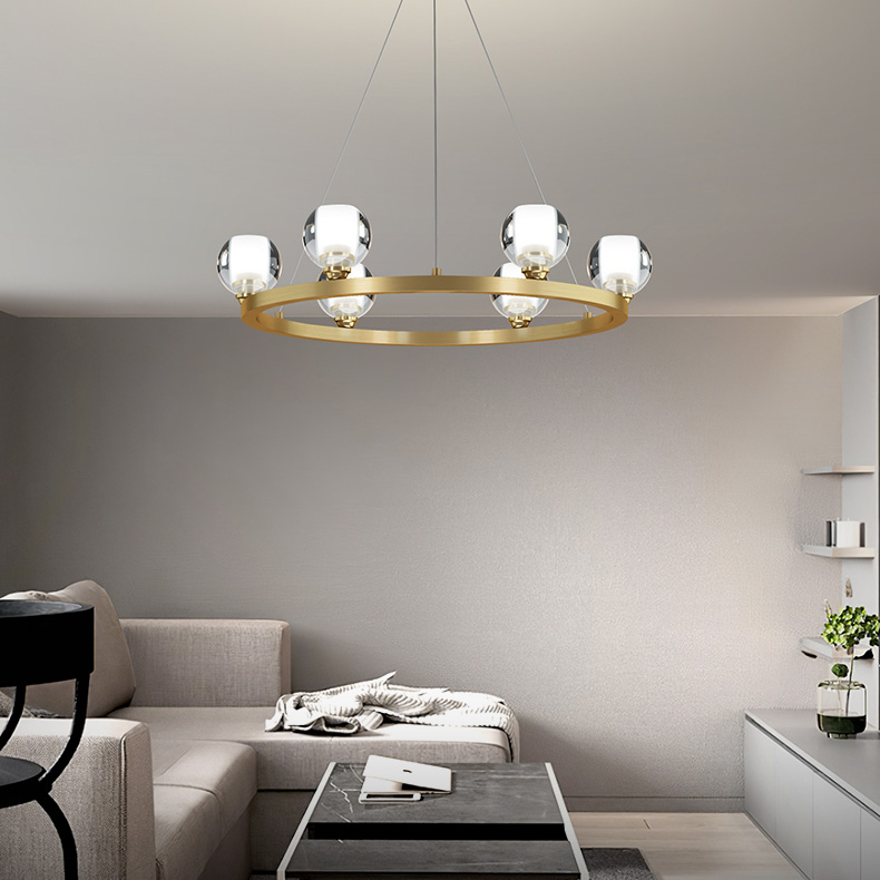 Подвесная люстра ILIANA CH D60 Brass by ImperiumLoft