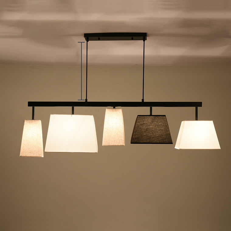 Подвесной светильник Parecchi Black L117 Round section by ImperiumLoft