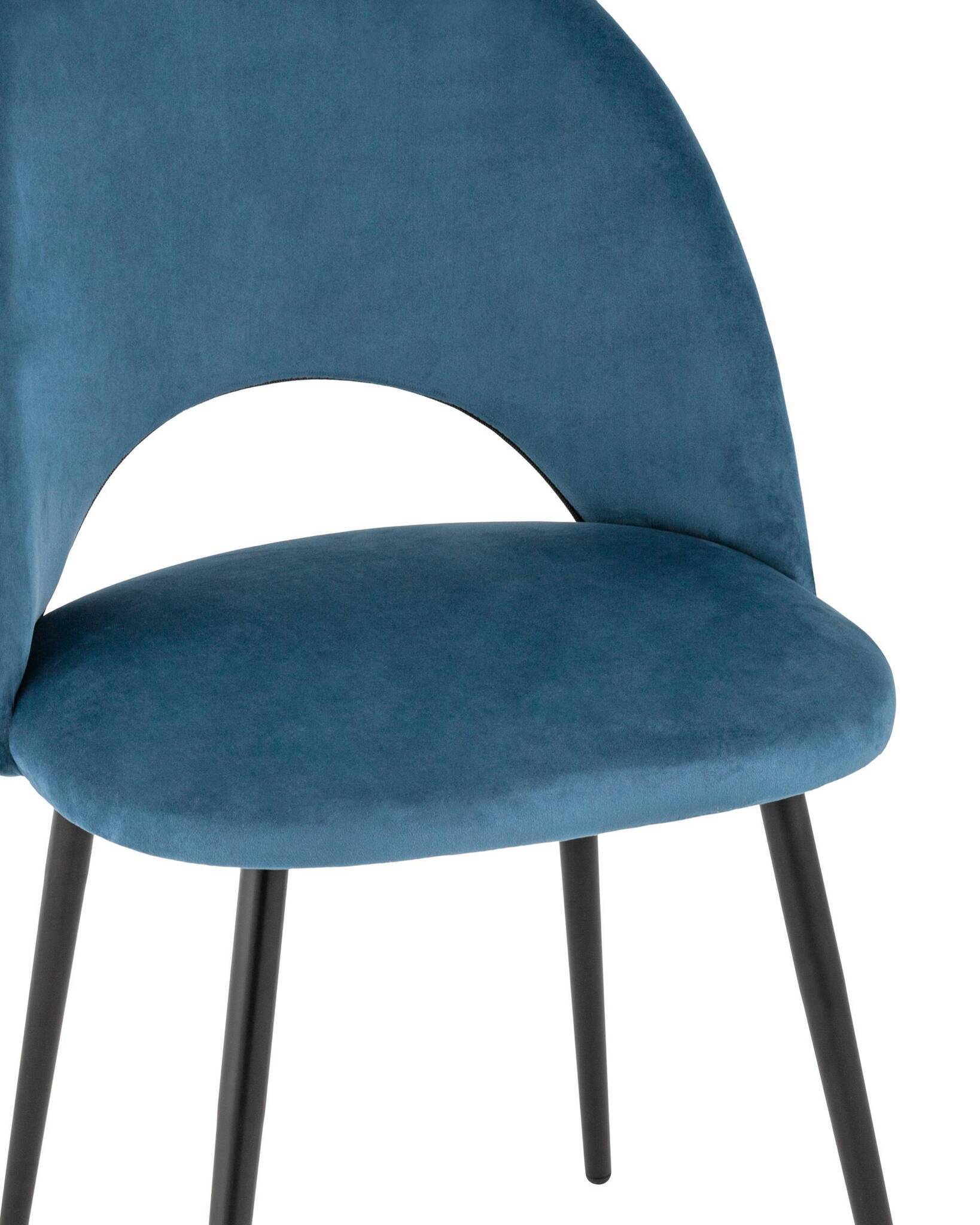 Стул Меган велюр пыльно-синий Stool Group