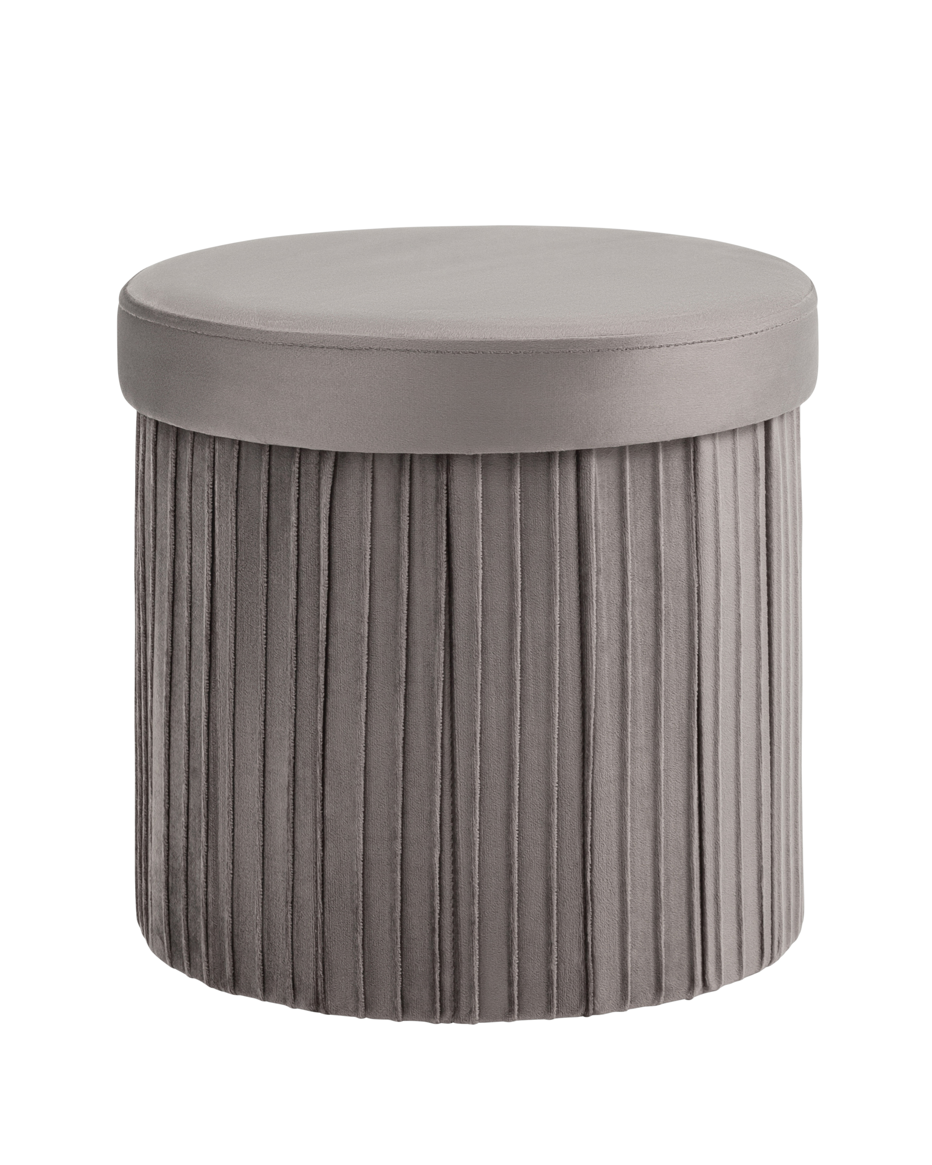 Пуф складной с ящиком Store Round антрацитовый Stool Group