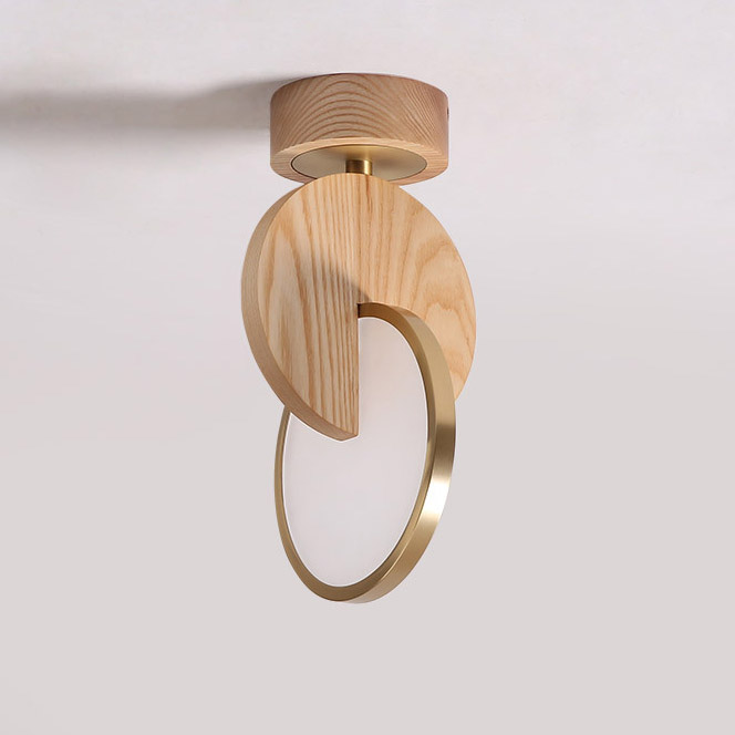 Потолочный светильник GLATT WOOD CH Light brown by ImperiumLoft