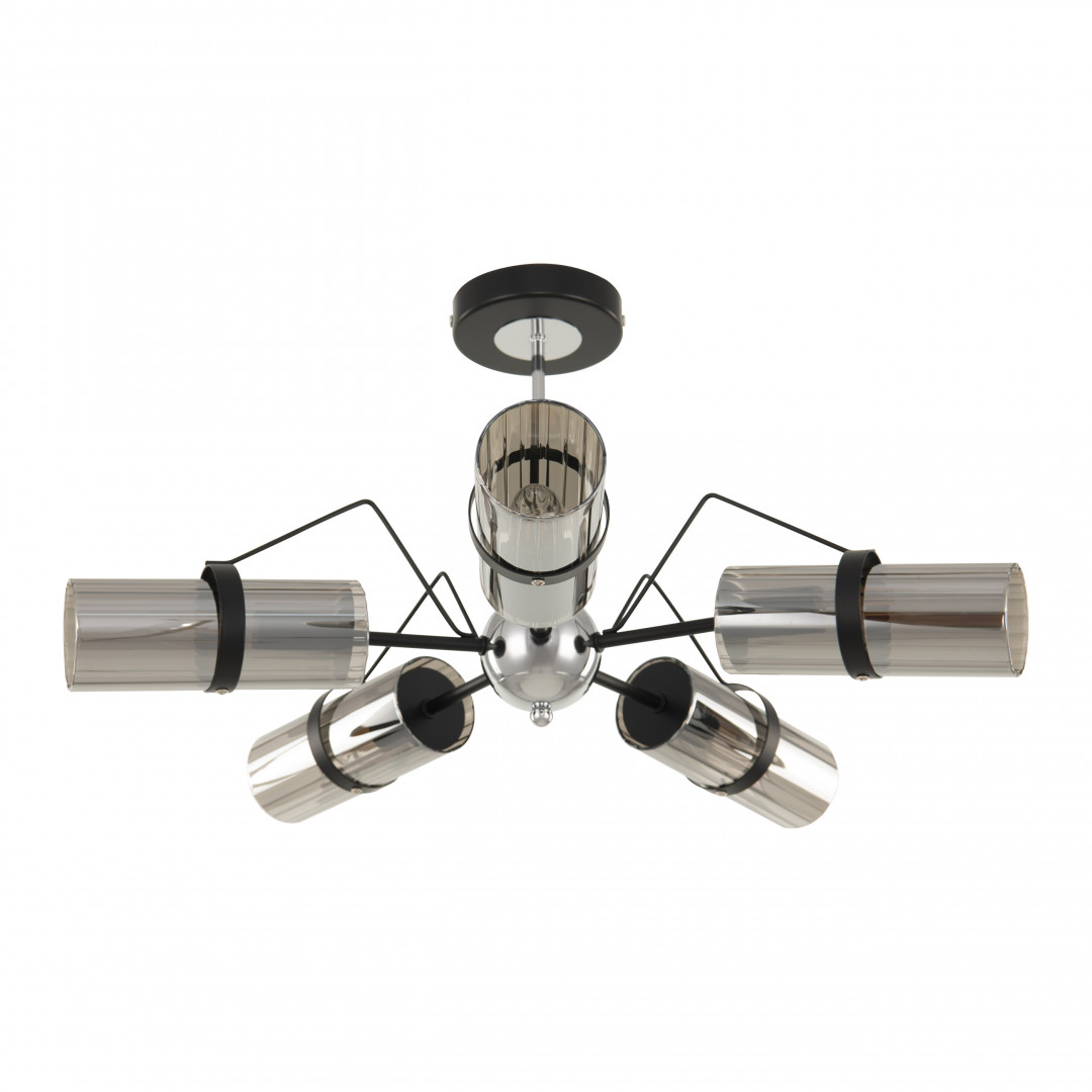Люстра с плафонами 320207/5 BK.CR Arte Milano