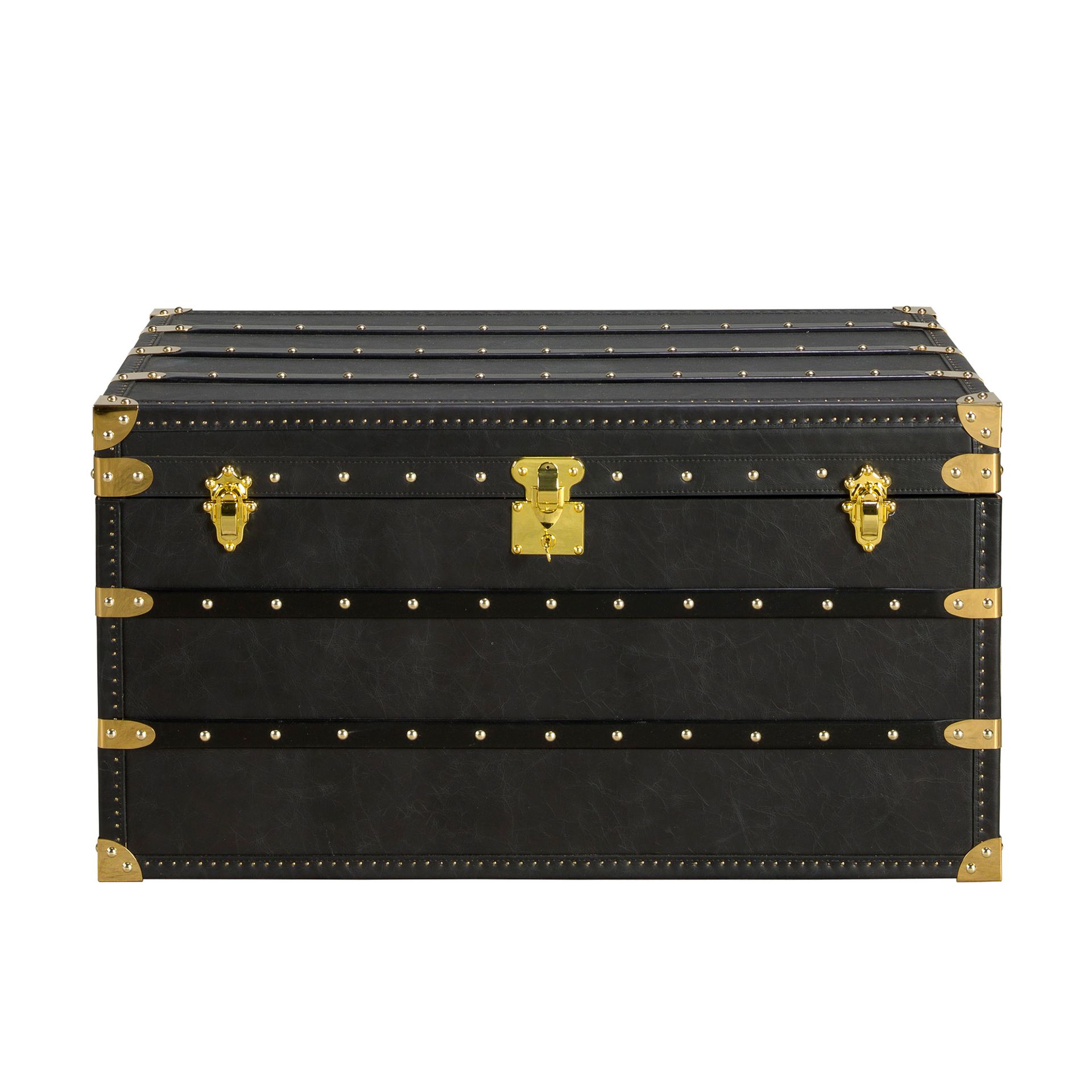 Черный кожаный столик-чемодан 5159 Angel Cerda