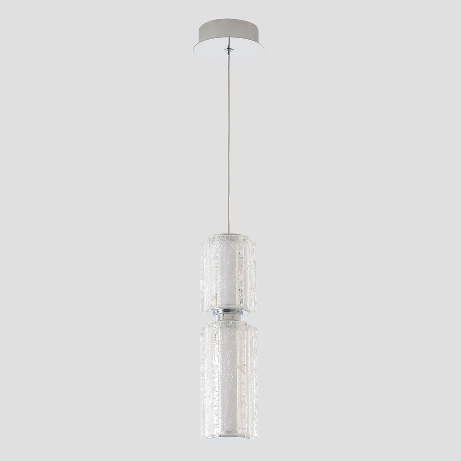 Светильник подвесной Crystal Lux ANTIQUE SP23W LED CHROME