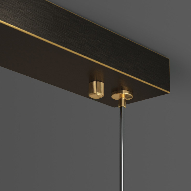 Подвесной светильник SOLDIS TRIO Brass by ImperiumLoft