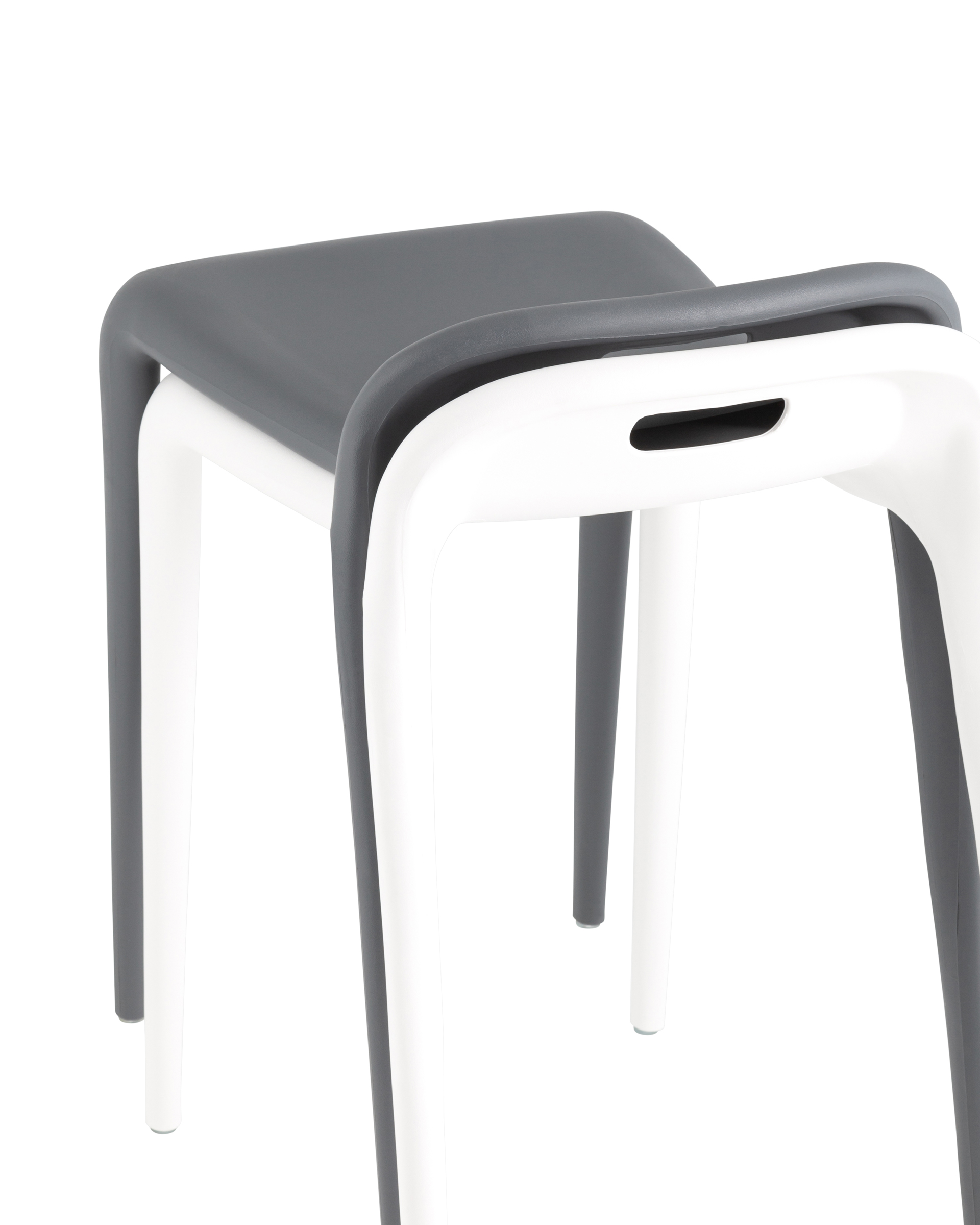 Табурет Sletten пластик белый Stool Group